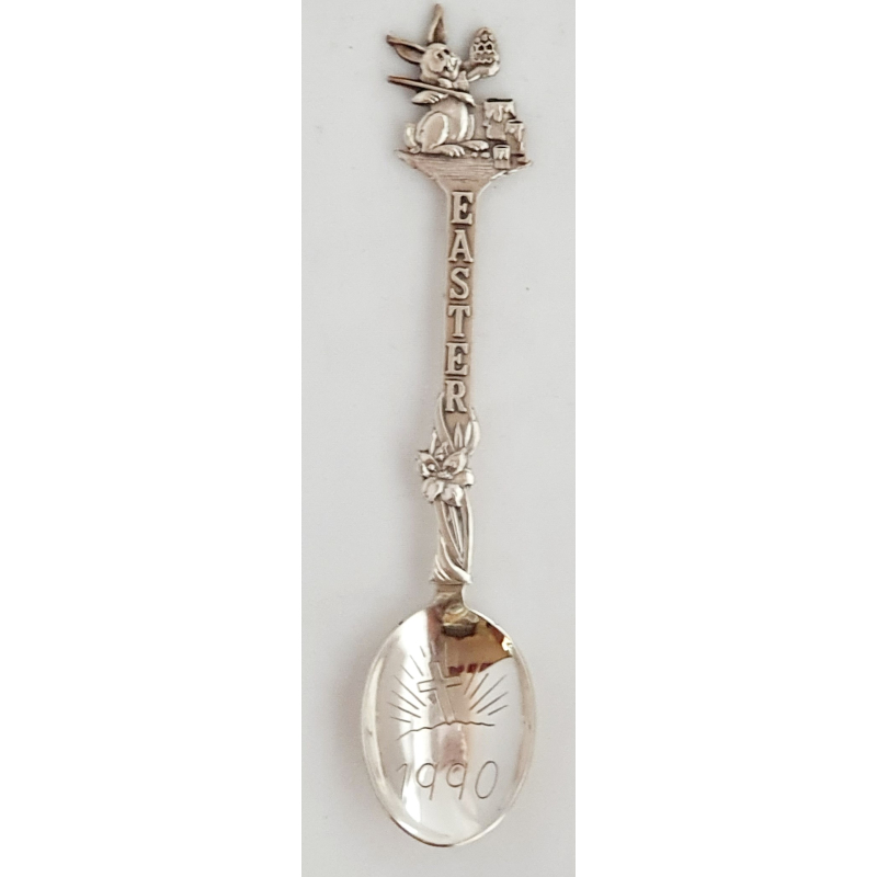 Verzilverde theelepel, Easter 1990